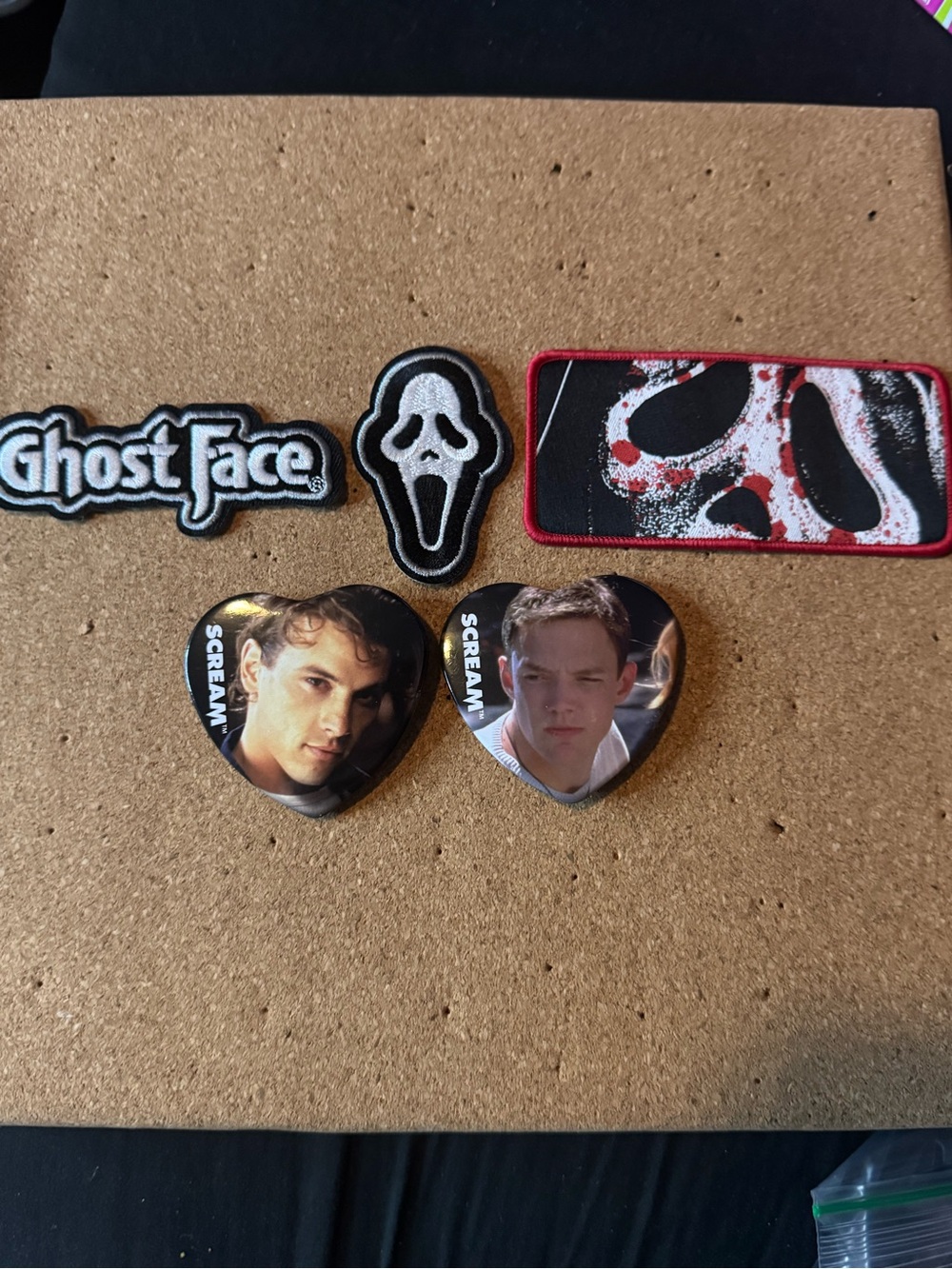 Scream Ghostface Pins, Enamel pin & Patches Set